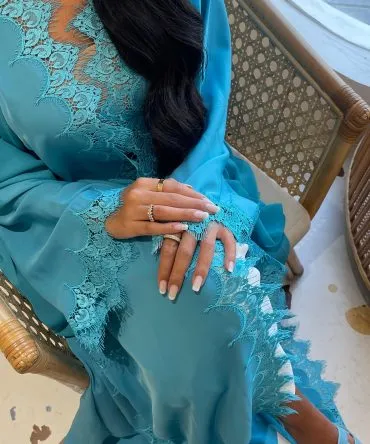 Blue Azure Abaya