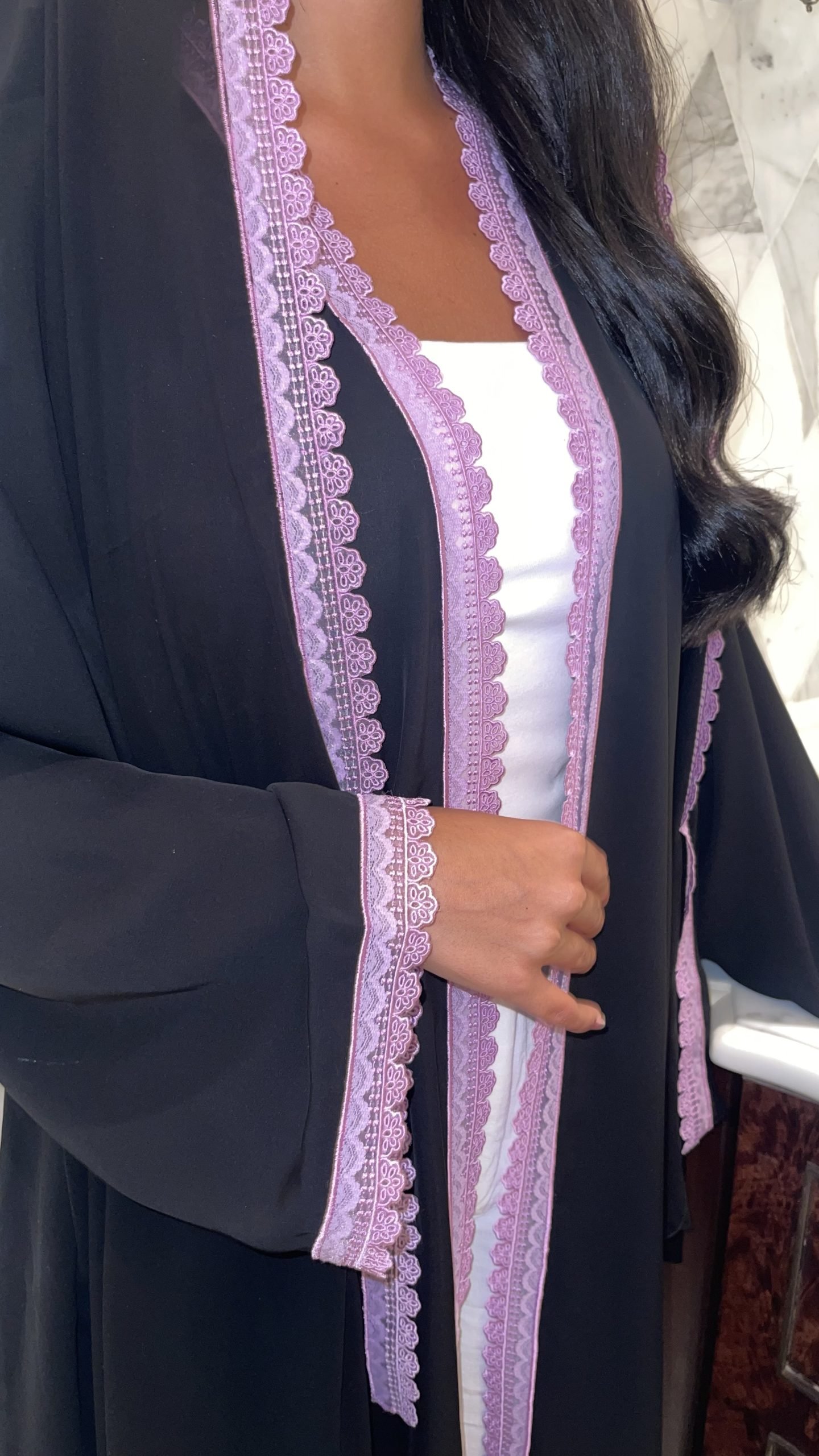 Violet Noir Abaya - Image 8
