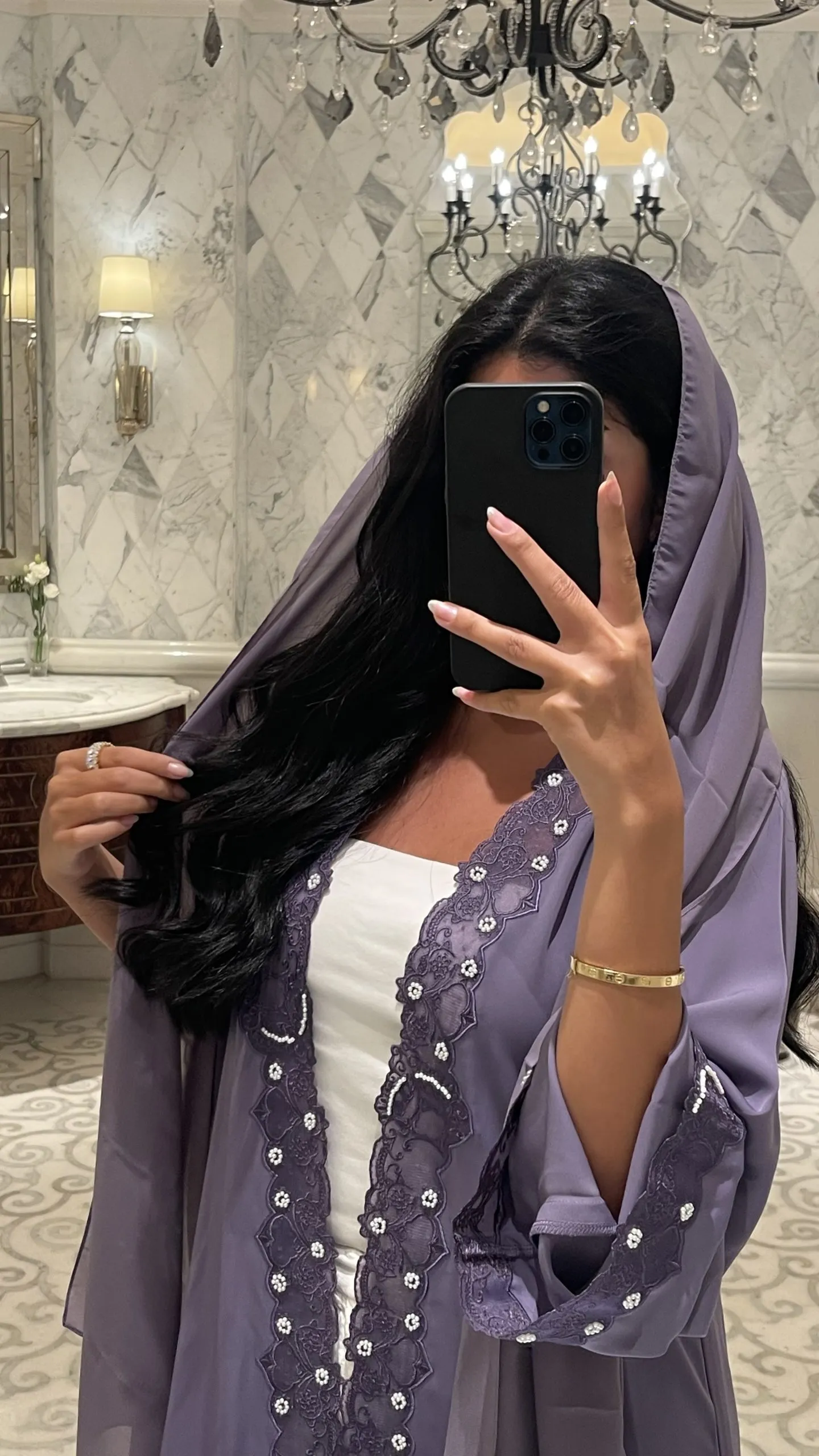 Ora purple abaya - Image 3