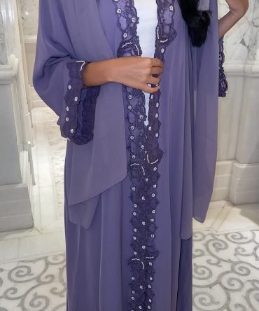 Ora purple abaya