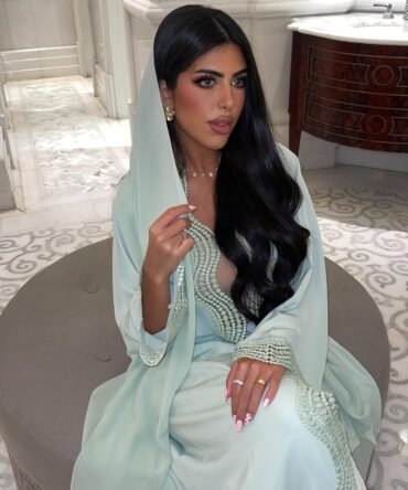 Mint green Abaya