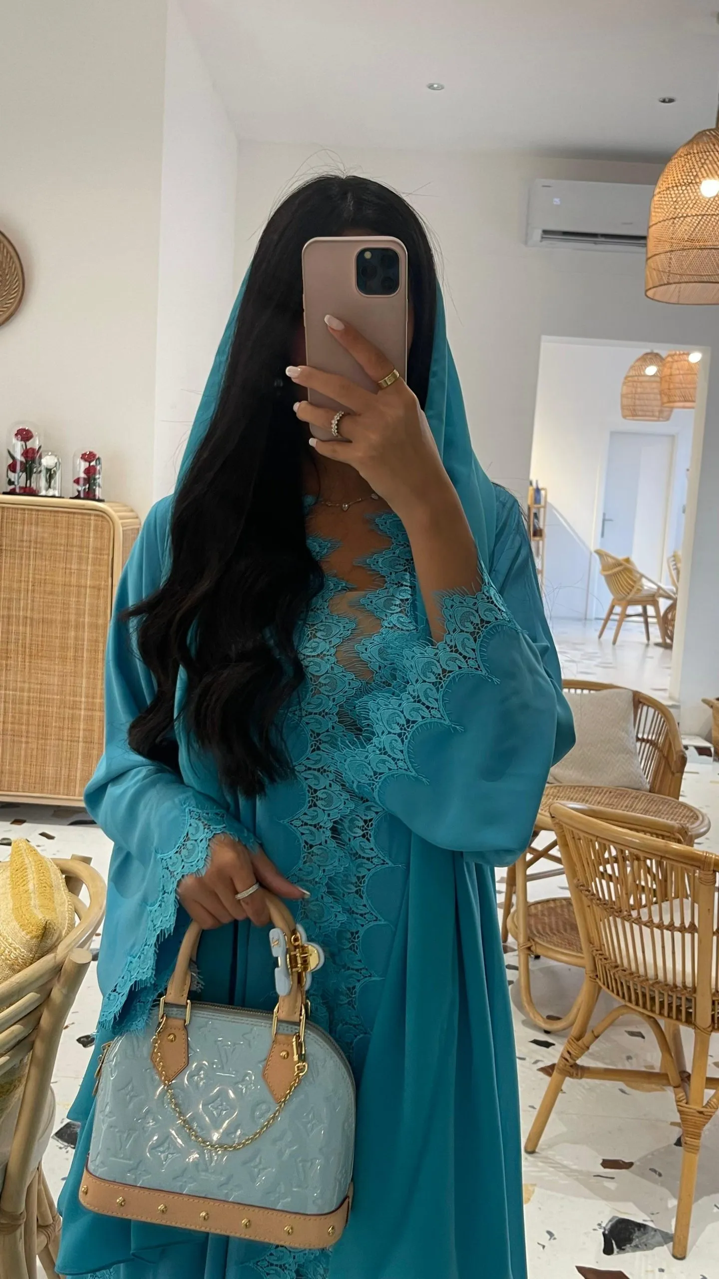 Blue Azure Abaya - Image 4