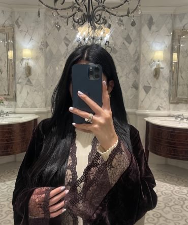 Brown Velvet Abaya