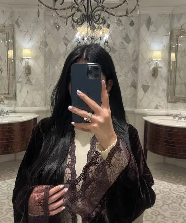 Brown Velvet Abaya