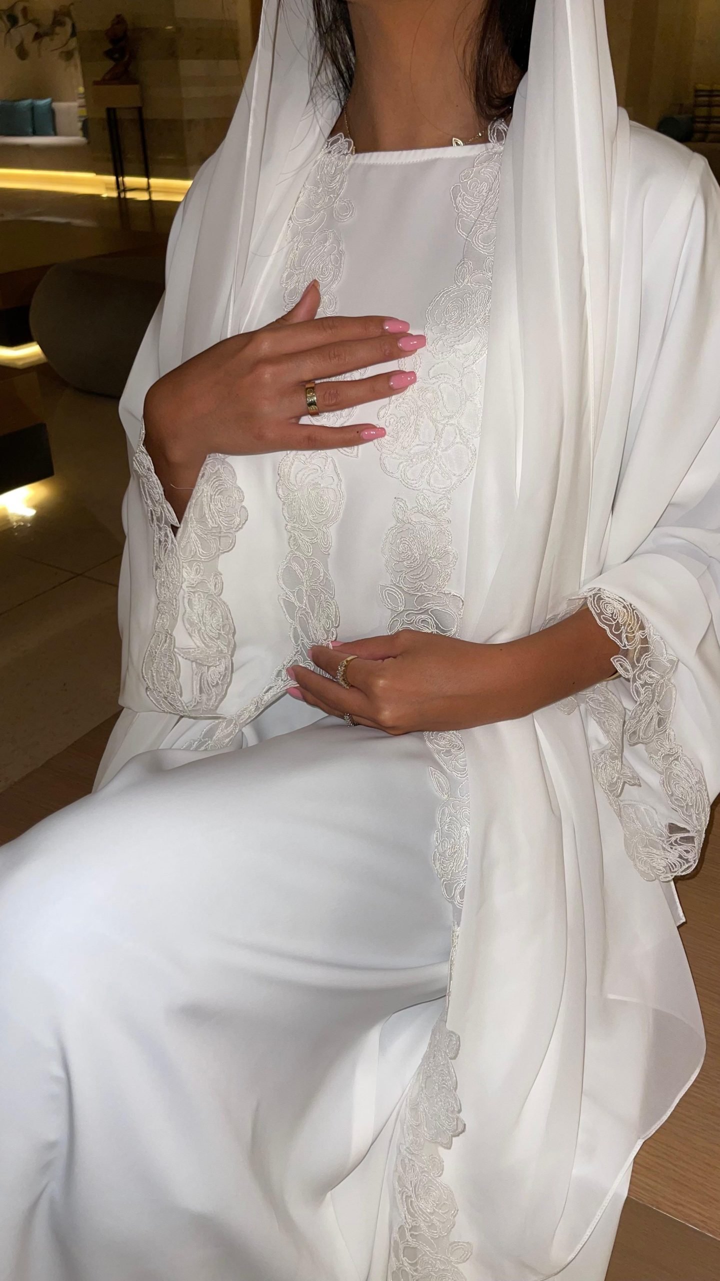 White Rose Abaya - Image 4