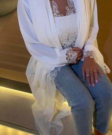 White Rose Abaya