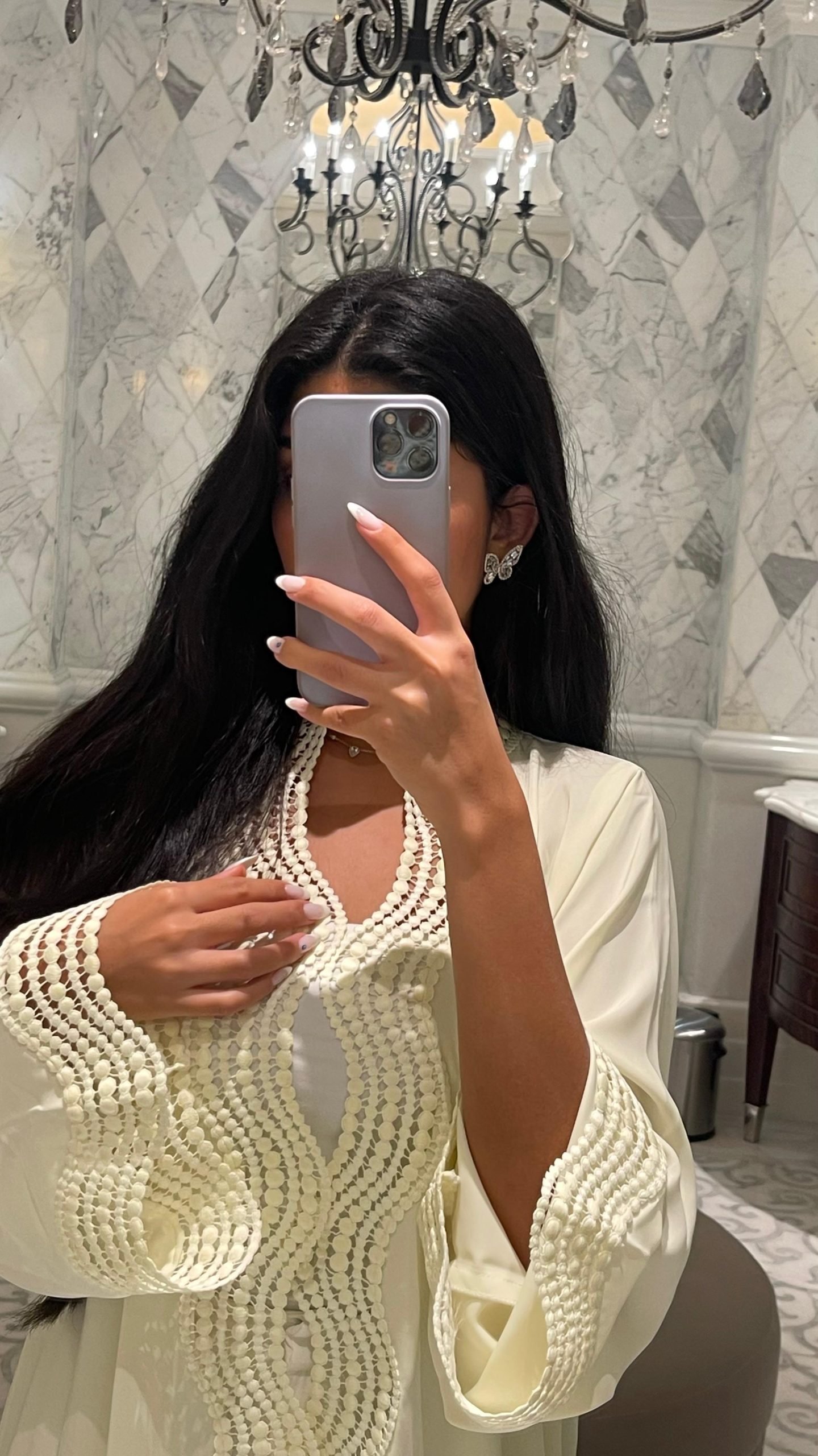 Yellow Creme Waves Abaya - Image 4