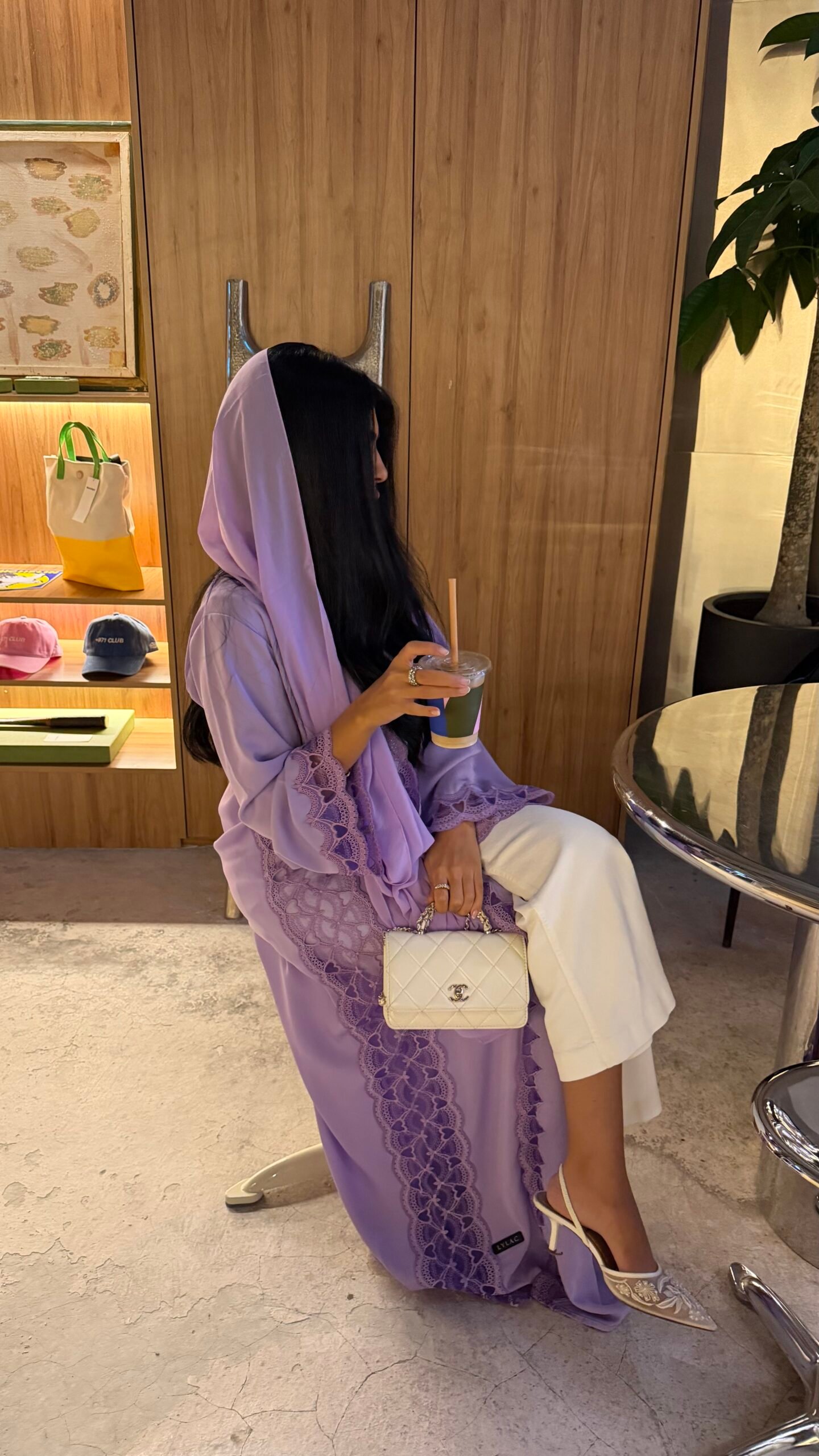 Lilac Cupid Abaya