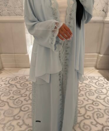 Cupid baby blue abaya
