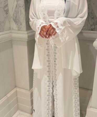 Cupid White abaya