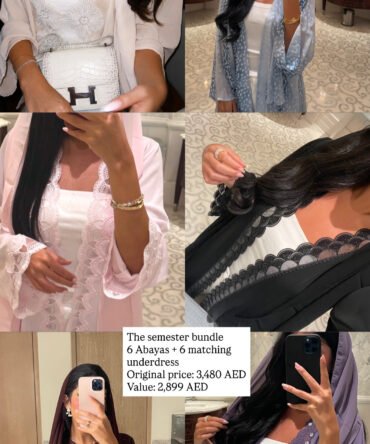 The semester Bundle ( 6 Abayas+6 matching dress)